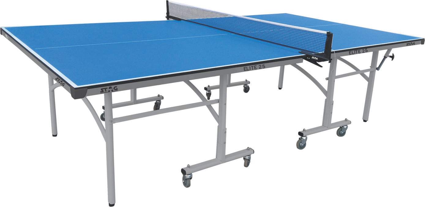 STAG GLOBAL Elite Series Professional Table Tennis Table with 2 TT Rackets, 3 Balls, 1 Table Cover & Clamp Net