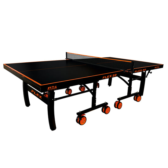 STAG GLOBAL Flex Series  Table Tennis  TT Table | Thickness 16,19,22,25 mm with 2 TT Rackets, 6 Balls, 1 Table Cover & Clamp Net