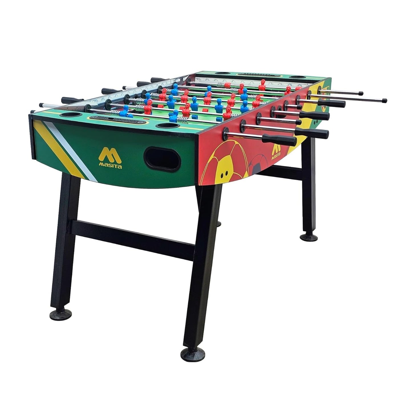 Masita Competition Series  Foosball Table | Indoor Sports Game Table | 2-4 Player Soccer Table Game | 3 Black & white balls 1 Screw Driver
