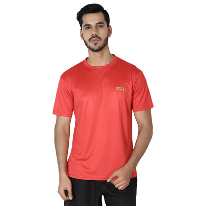 STAG GLOBAL Training  Men's Solid Athletic fit T-Shirt | Solid Sportswear for Active & Casual Use