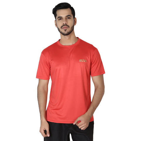 STAG GLOBAL Training  Men's Solid Athletic fit T-Shirt | Solid Sportswear for Active & Casual Use