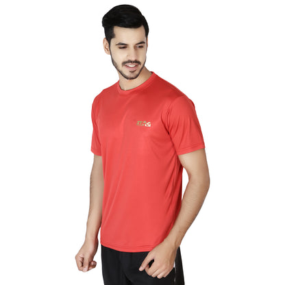 STAG GLOBAL Training  Men's Solid Athletic fit T-Shirt | Solid Sportswear for Active & Casual Use