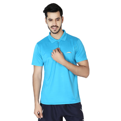 STAG GLOBAL Training X  Men's Solid Athletic fit Polo T-Shirt | Solid Sportswear for Active & Casual Use