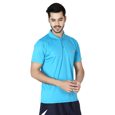 STAG GLOBAL Training X  Men's Solid Athletic fit Polo T-Shirt | Solid Sportswear for Active & Casual Use – alternate view