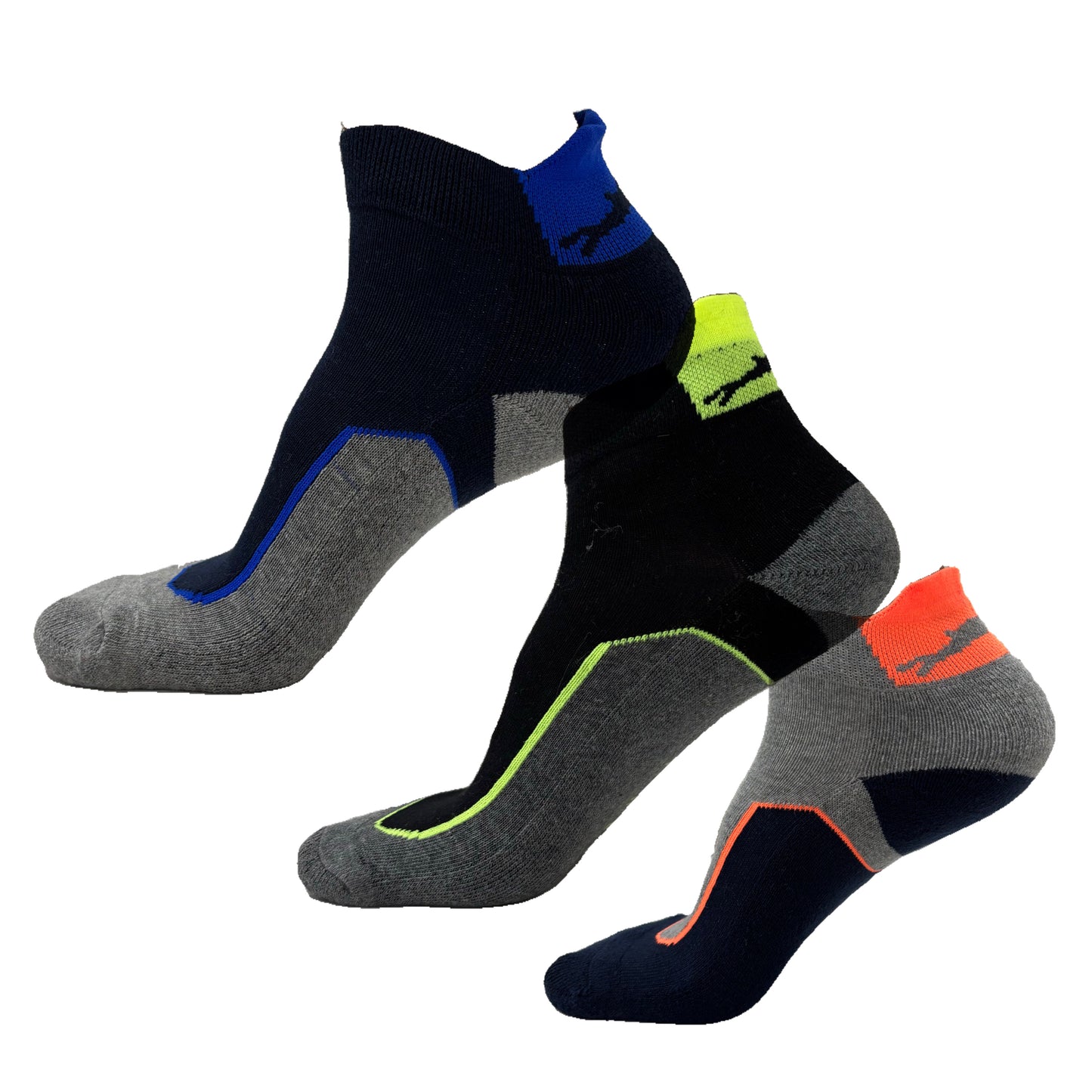 STAG GLOBAL Ankle Socks for Men & Women (Unisex) Made With Durable, Breathable Cotton, Anti Bacterial - Pack of 3