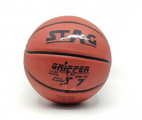 STAG GLOBAL Gripper Basketball | Size 7 | High Grip | Nylon Winding Butyl Bladder | Indoor & Outdoor Play – alternate view