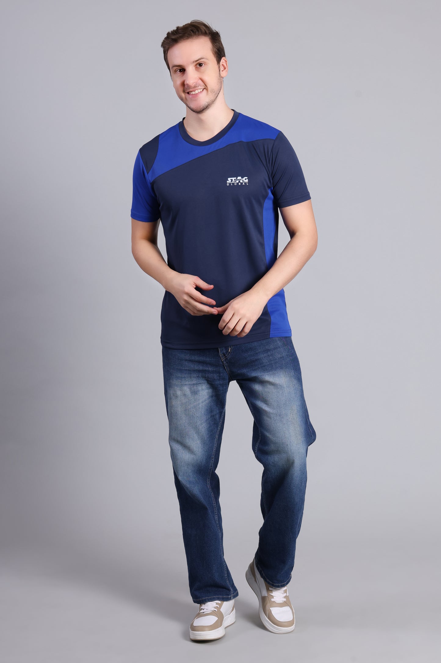 STAG GLOBAL  Winger  Men's Polo T-Shirt – 100% Polyster | Breathable and Comfortable Sportswear