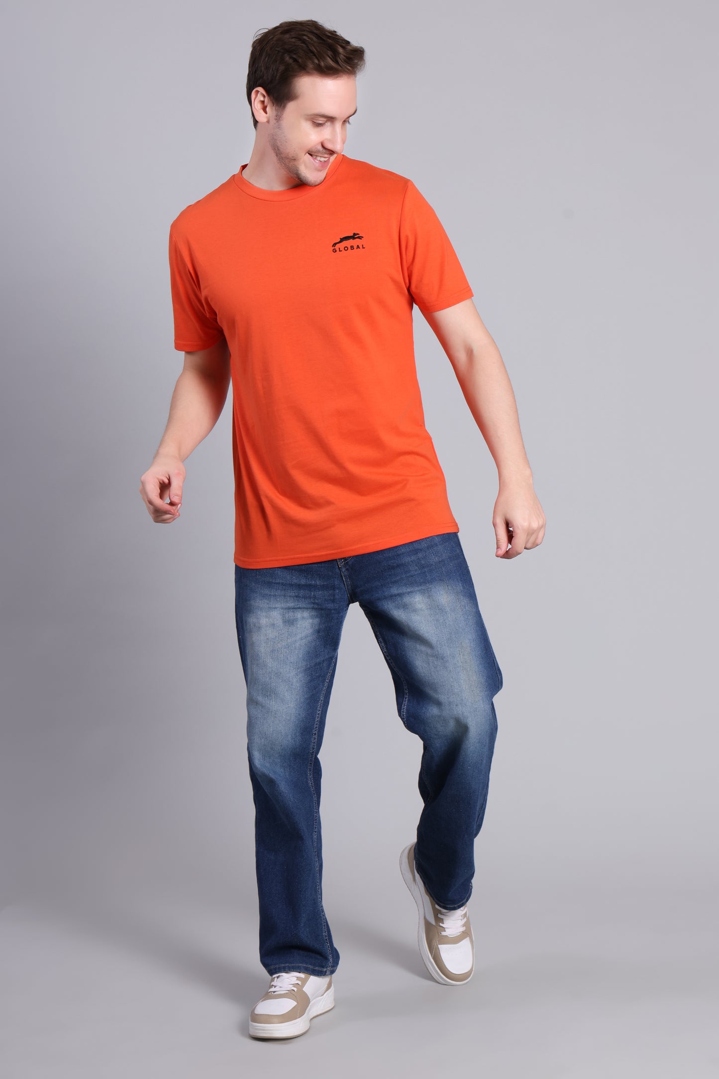 STAG GLOBAL Cotton Classic Men's T-Shirt | Lightweight & Breathable | Classic Fit for Active & Casual Wear