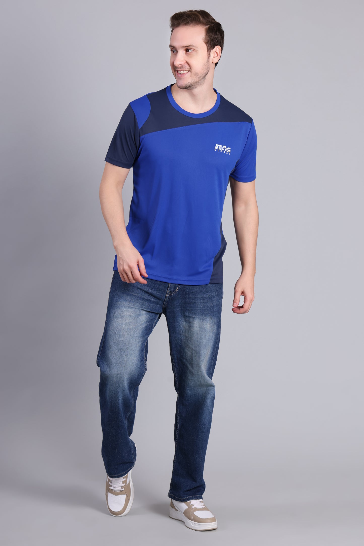 STAG GLOBAL  Winger  Men's Polo T-Shirt – 100% Polyster | Breathable and Comfortable Sportswear