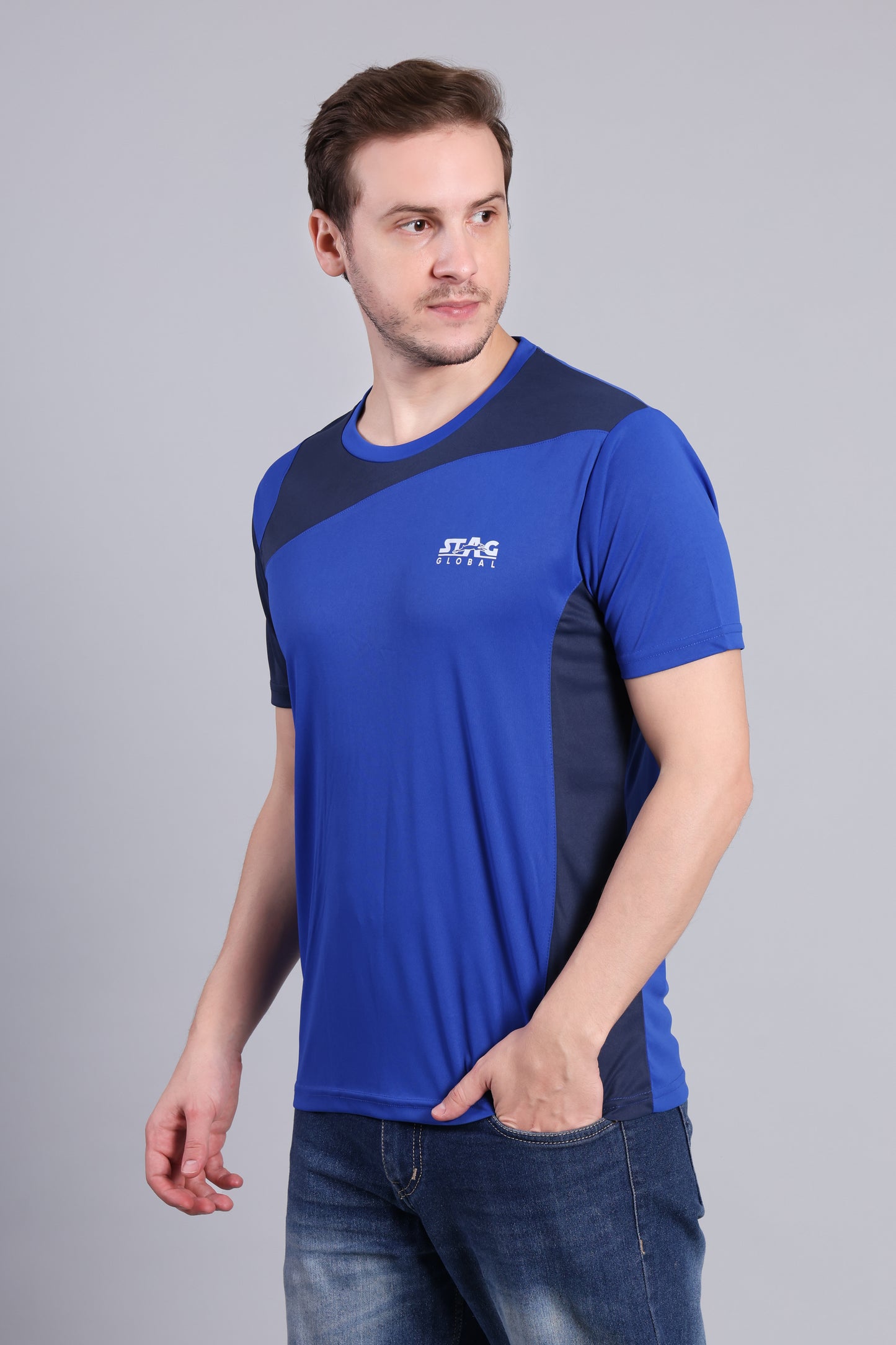 STAG GLOBAL  Winger  Men's Polo T-Shirt – 100% Polyster | Breathable and Comfortable Sportswear