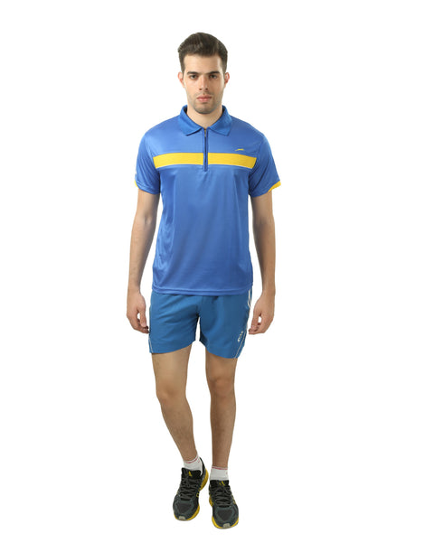 STAG GLOBAL Stripe Bold Men's Polo T-Shirt – 100% Polyster | Breathable and Comfortable Sportswear – alternate view