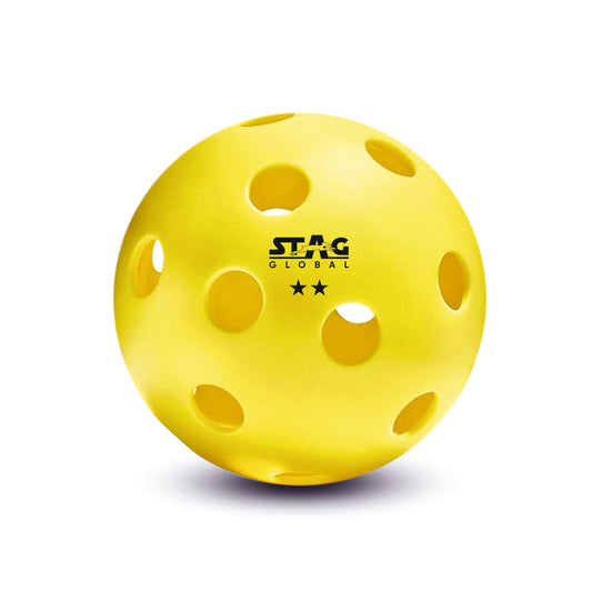 Stag Global Pickleball | Outdoor Pickleball | Perfectly Balanced | High Bounce Durable Ball | Ideal for All Skill Levels