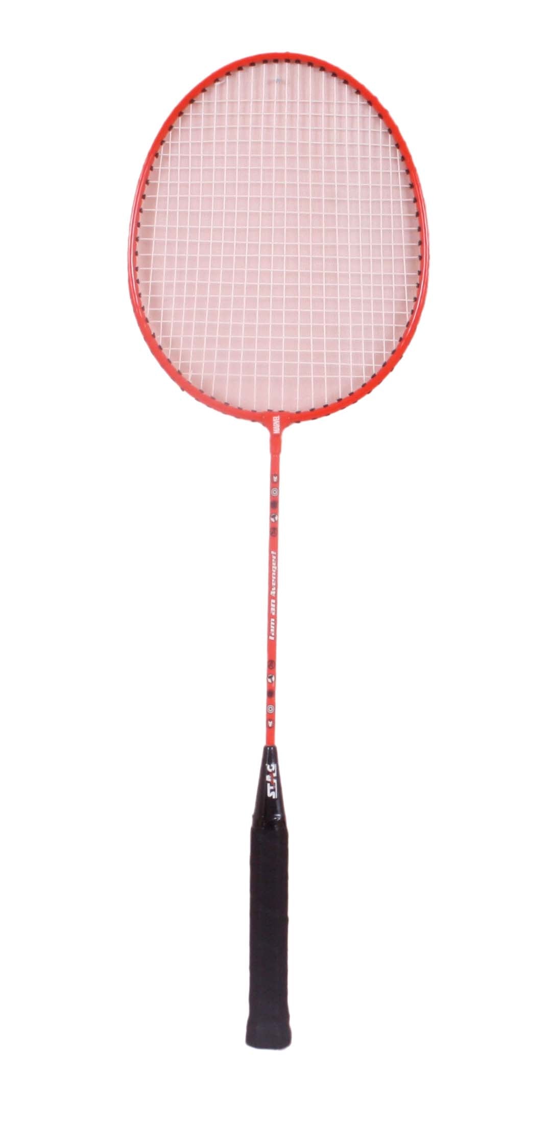 Stag Disney Avenger Badminton Racket Combo 2 Badminton Racket 3 Shuttle Cock -Black/Red  Model (RC001)