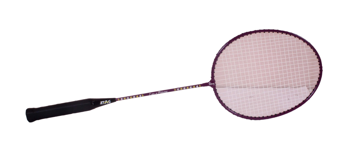 Stag Disney Princess Badminton Racket Combo 2 Badminton Racket 3 Shuttle Cock -Purple/Pink  Model (RC002))