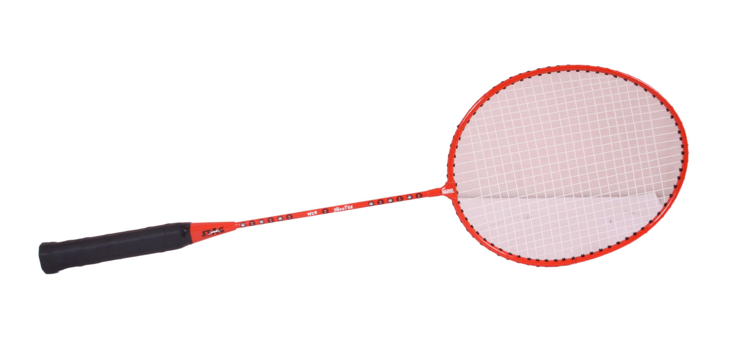 Stag Disney Spiderman Badminton Racket Combo 2 Badminton Racket 3 Shuttle Cock | Red/Blue | Model (RC005)