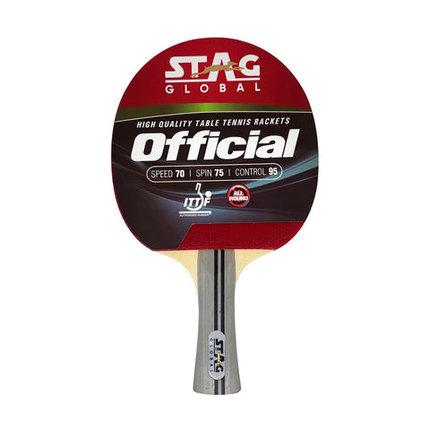 STAG GLOBAL Official Table Tennis Racket | ITTF Approved Rubber | Professional T.T Racket | Superior Control & Spin