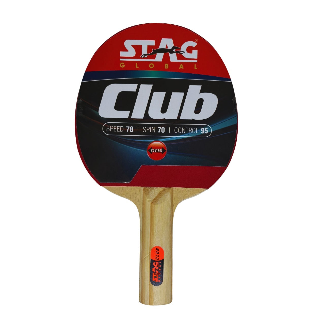 STAG GLOBAL Club Table Tennis Racket | Speed 78 | Spin 70 | Control 95 ...