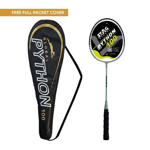STAG GLOBAL Python 100 Badminton Racket | Lightweight | Ergonomic Design | Non Slip Grip | Enhanced Precision & Control | Ideal For Beginners – alternate view