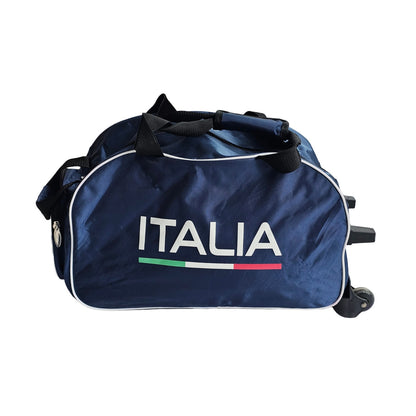 STAG GLOBAL Limited Italia Edition Sports Trolley Bag – Premium Travel & Gym Bag with Wheels, Telescopic Handle & Extra Storage