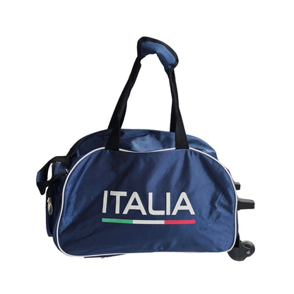 STAG GLOBAL Limited Italia Edition Sports Trolley Bag – Premium Travel & Gym Bag with Wheels, Telescopic Handle & Extra Storage