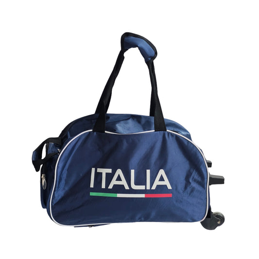 STAG GLOBAL Limited Italia Edition Sports Trolley Bag – Premium Travel & Gym Bag with Wheels, Telescopic Handle & Extra Storage