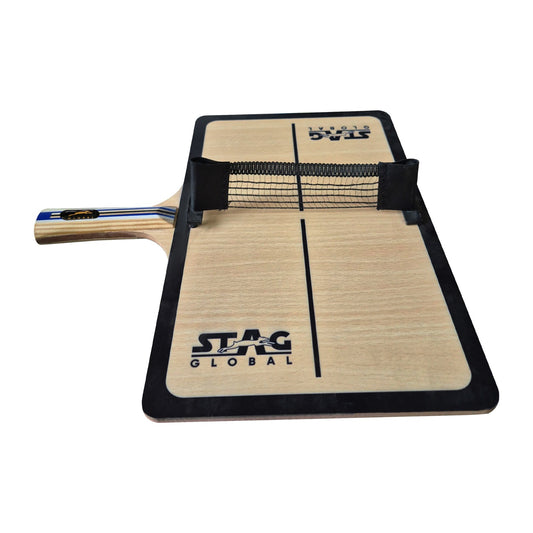 (NEW LAUNCH) STAG GLOBAL Single Table  Racket | Unique Table Tennis Trainer for Solo Practice With Cover, 2 Balls and Net Post Free