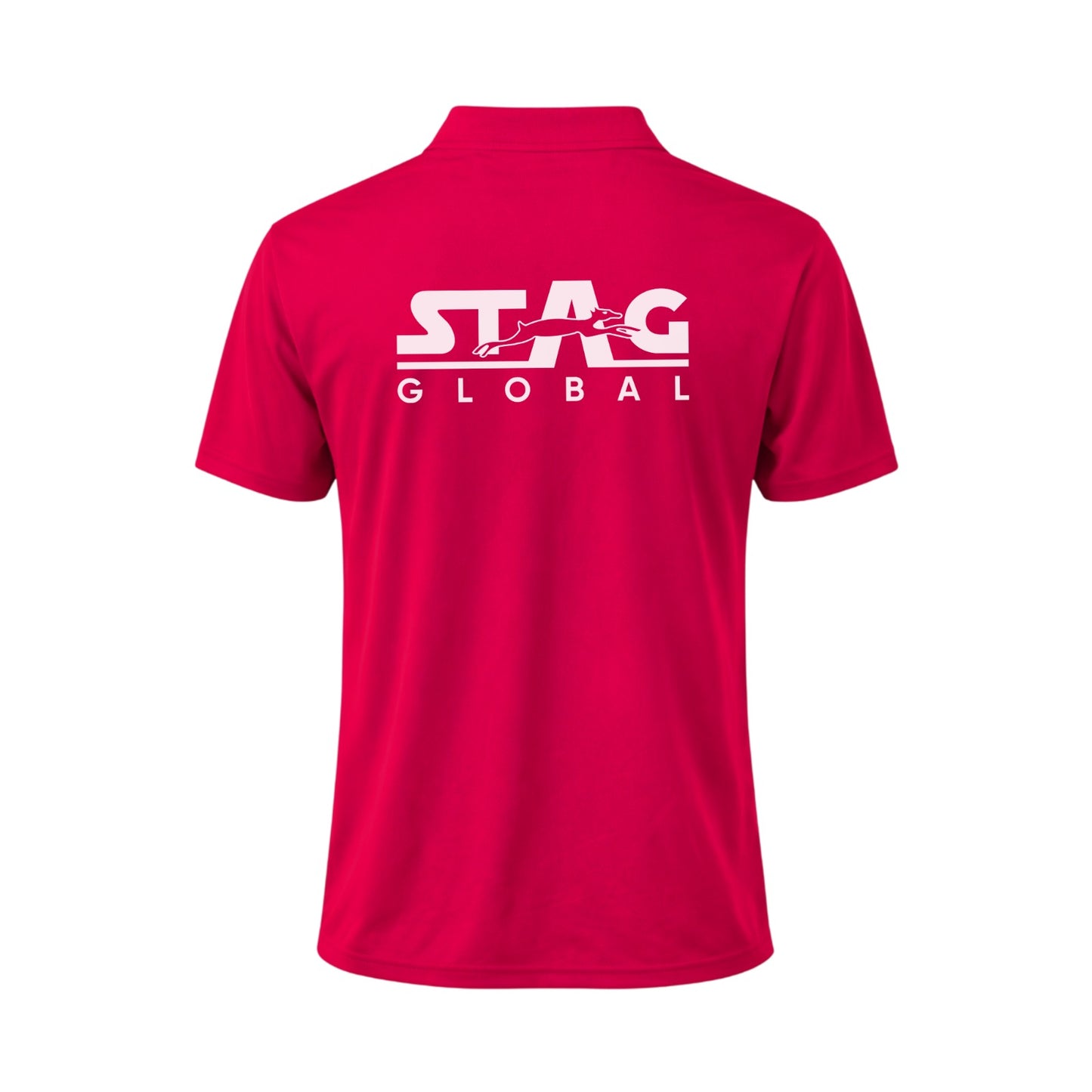 STAG GLOBAL Umpire T-Shirt | Zip Mock Neck | 100% Polyester | Breathable Polyester