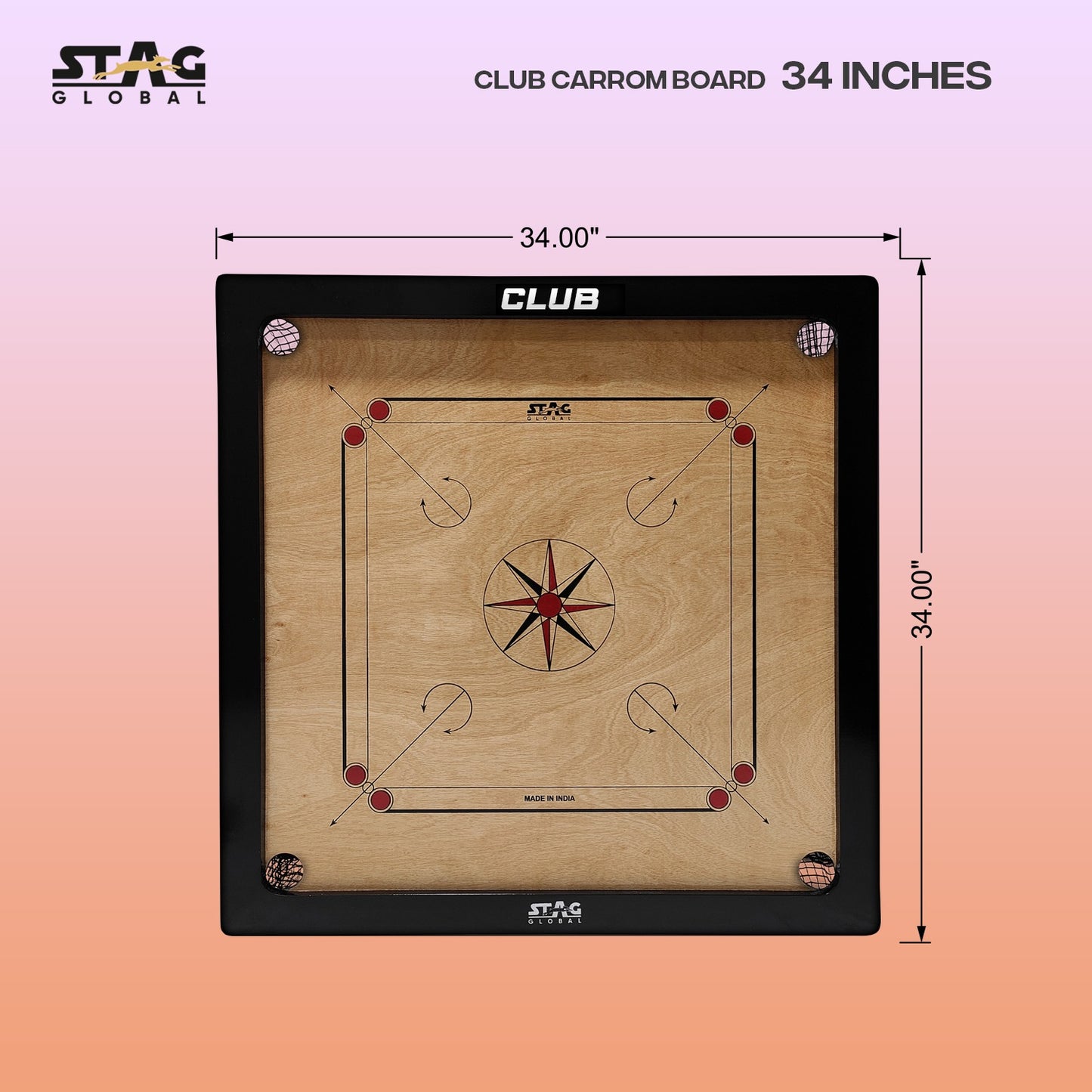 STAG CARROM BOARD CLUB