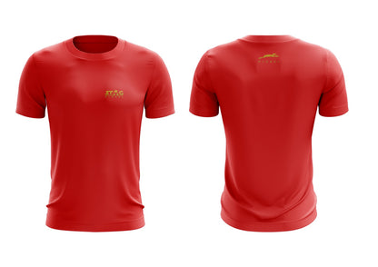 Stag Round Neck T-Shirts Training (Model: Round Neck/ Red)