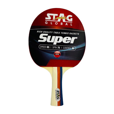STAG GLOBAL Super Table Tennis Racket |  Speed 65 |  Spin 75 |  Control 95 | ITTF Approved Rubber