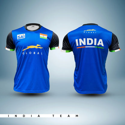 STAG GLOBAL Indian Team Official Jersey | Sublimation Indian Team Jersey | Knitted fabric | 100% Polyester