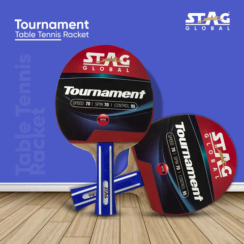 STAG GLOBAL Tournament Table Tennis Racket | Speed 70, Spin 70, Control 95 – alternate view