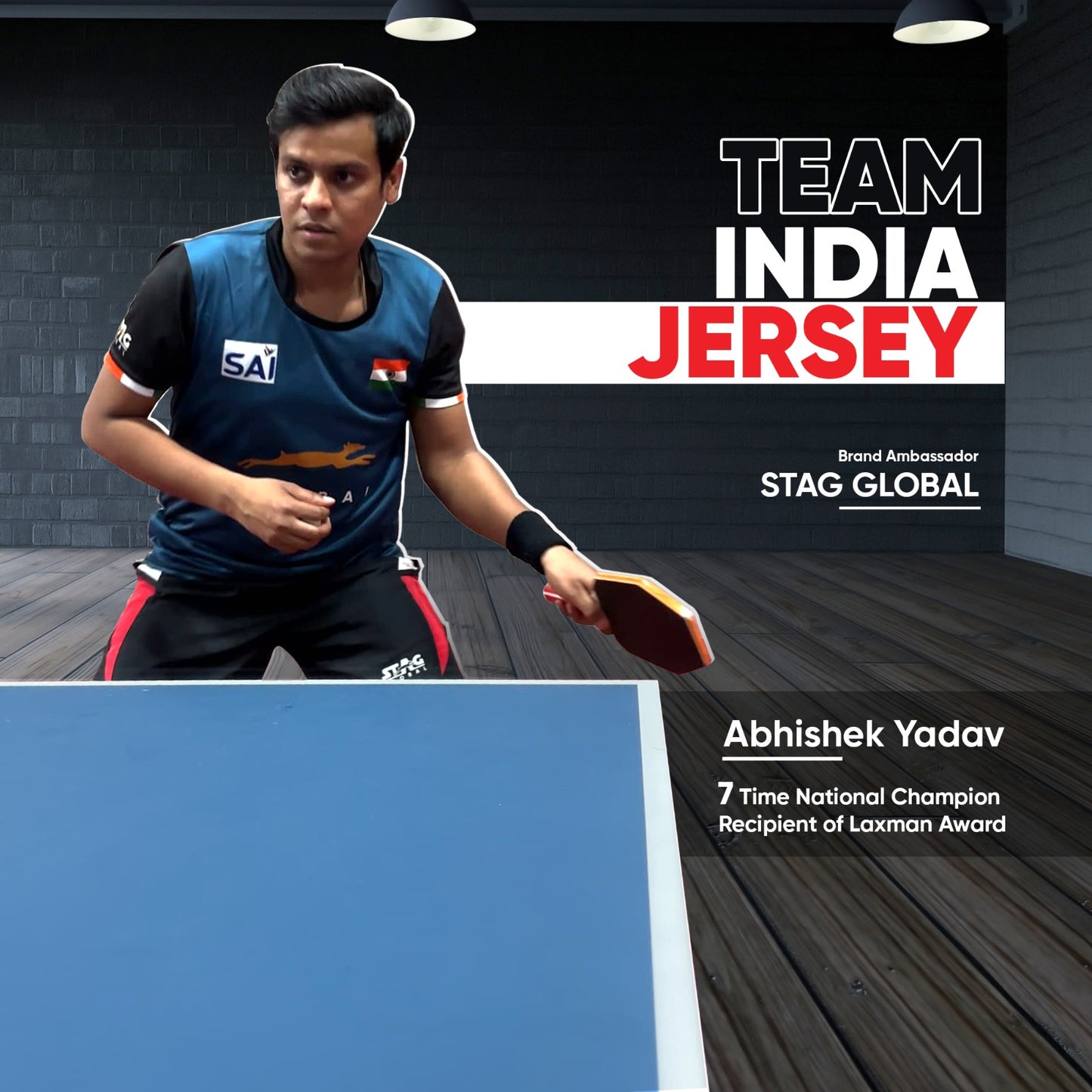 STAG GLOBAL Indian Team Official Jersey | Sublimation Indian Team Jersey
