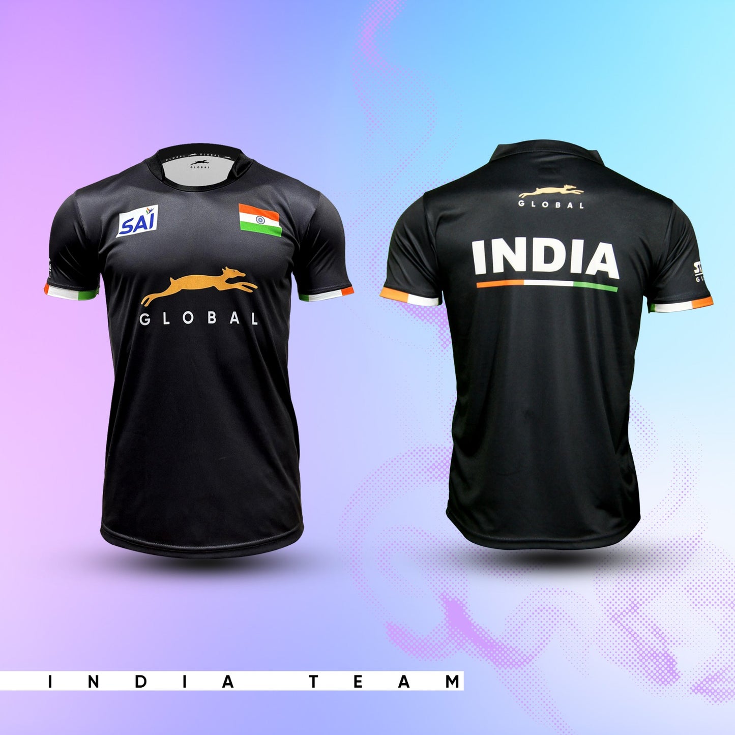 STAG GLOBAL Indian Team Official Jersey | Sublimation Indian Team Jersey | Knitted fabric | 100% Polyester