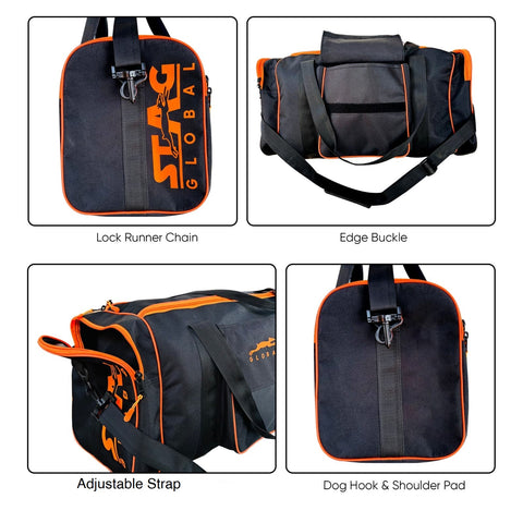 STAG GLOBAL Flex  Large Sports Kit Bag | Lock Runner Chain | Travel Bag with Adjustable Strap – alternate view