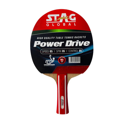 STAG GLOBAL Power Drive Table Tennis Racket – Perfect for Intermediate Players