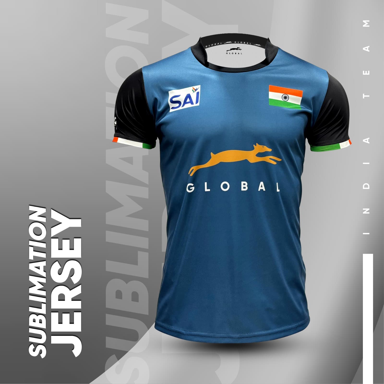 STAG GLOBAL Indian Team Official Jersey Sublimation Indian Team