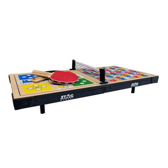 STAG GLOBAL (NEW LAUNCH) 3 IN 1 Super Mini Table Tennis Table |  Portable Fun |  Lightweight |  Anytime Anywhere