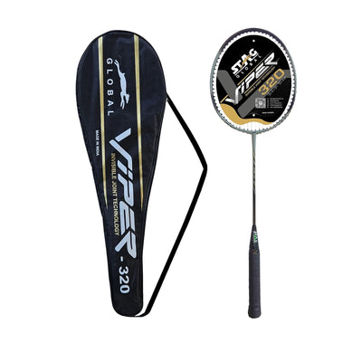 STAG GLOBAL Viper -320 Badminton Racket | Lightweight | Invisible Joint Technology