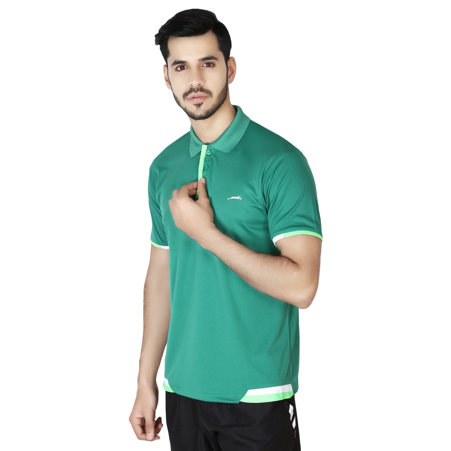 STAG  GLOBAL Rapid  Men's Solid Athletic fit Polo T-Shirt | Solid Sportswear for Active & Casual Use