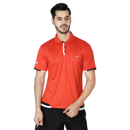 STAG  GLOBAL Rapid  Men's Solid Athletic fit Polo T-Shirt | Solid Sportswear for Active & Casual Use