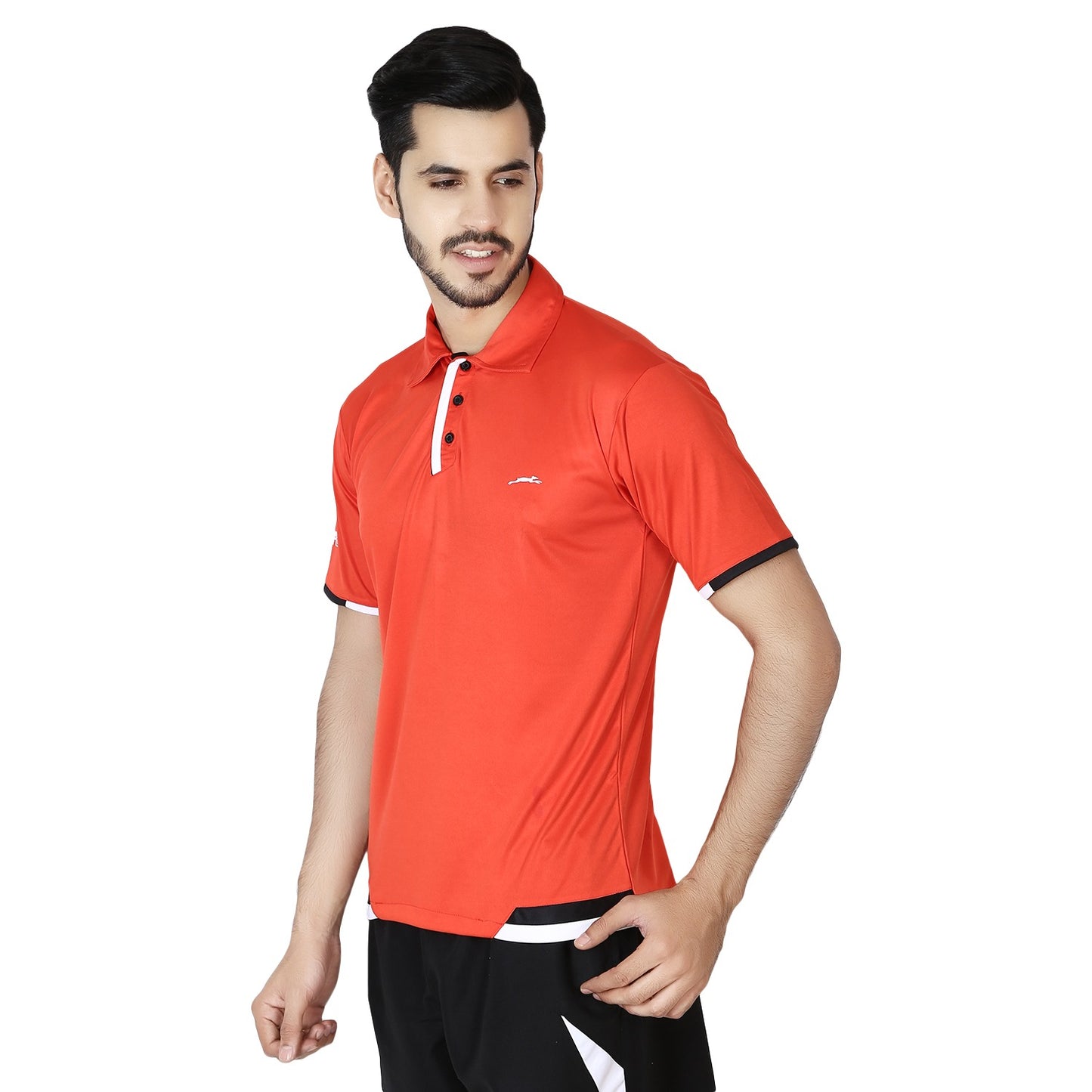 STAG  GLOBAL Rapid  Men's Solid Athletic fit Polo T-Shirt | Solid Sportswear for Active & Casual Use