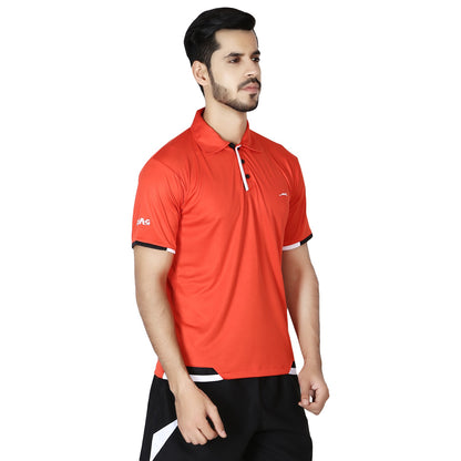 STAG  GLOBAL Rapid  Men's Solid Athletic fit Polo T-Shirt | Solid Sportswear for Active & Casual Use