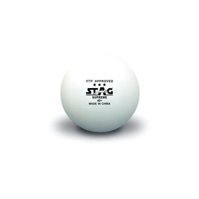 STAG GLOBAL 3 Star Supreme Table Tennis Ball | ITTF Approved, 40+