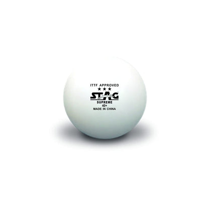 STAG GLOBAL 3 Star Supreme Table Tennis Ball | ITTF Approved, 40+