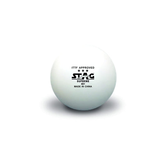 STAG GLOBAL 3 Star Supreme Table Tennis Ball | ITTF Approved, 40+