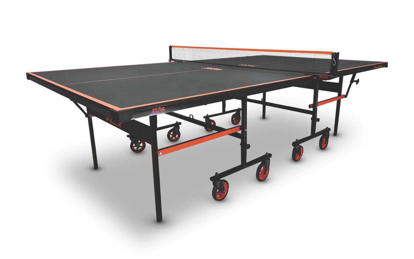 STAG GLOBAL Flex Series  Table Tennis  TT Table | Thickness 16,19,22,25 mm with 2 TT Rackets, 6 Balls, 1 Table Cover & Clamp Net