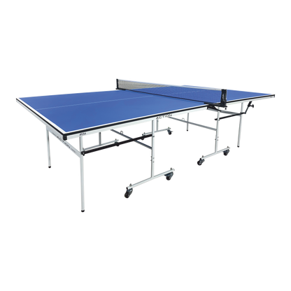 STAG (New Launch) Stag Global Action Table Tennis Table Blue Top | Thickness 16mm With Net Set, Table Cover, 2 Racquets And 6 Balls Features Quick Assembly And Play Back Mode