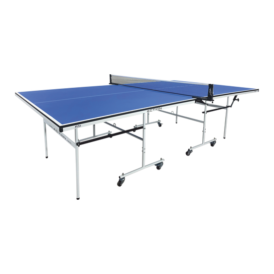STAG GLOBAL  Action Tennis Table Blue Top | 1 Table Cover | 2 TT Rackets, 6 Balls | 1 Clamp Net Tennis Table Blue Top | 1 Table Cover | 2 TT Rackets, 6 Balls | 1 Clamp Net
