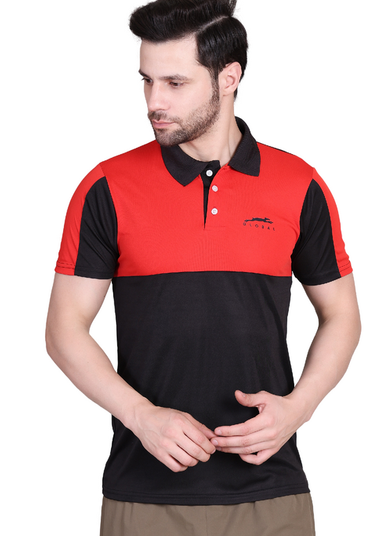 STAG GLOBAL  Bold  Men's Polo T-Shirt – 100% Polyster | Breathable and Comfortable  Sportswear